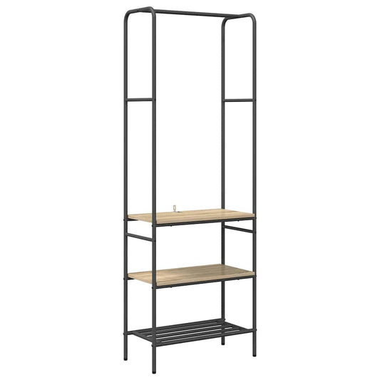 Kleiderständer mit Regalen Sonoma-Eiche 60 x 30 x 171 cm