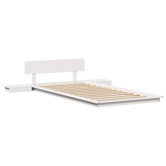 Bettgestell Weiß 90 x 190 cm Holz