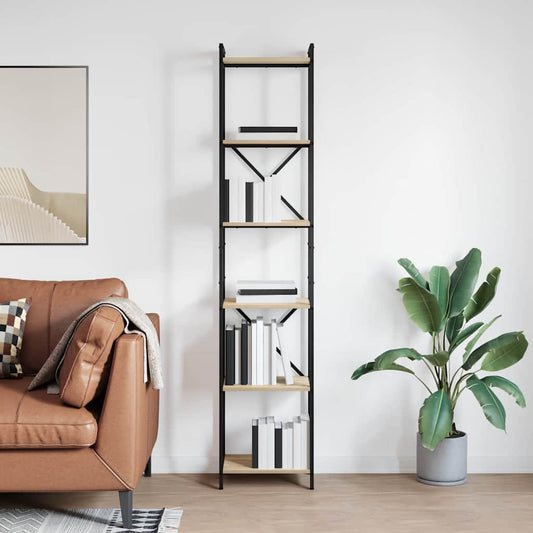 Bücherregal Sonoma-Eiche 40 x 30 x 188 cm Holzwerkstoff