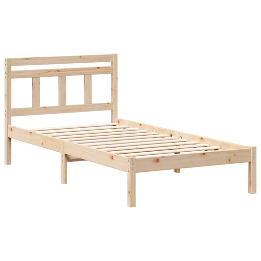 Bettgestell Braun Massivholz Kiefer