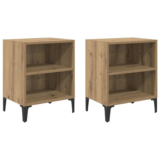 Nachttisch 2 pcs Artisan-Eiche 40 x 30 x 50 cm Holzwerkstoff