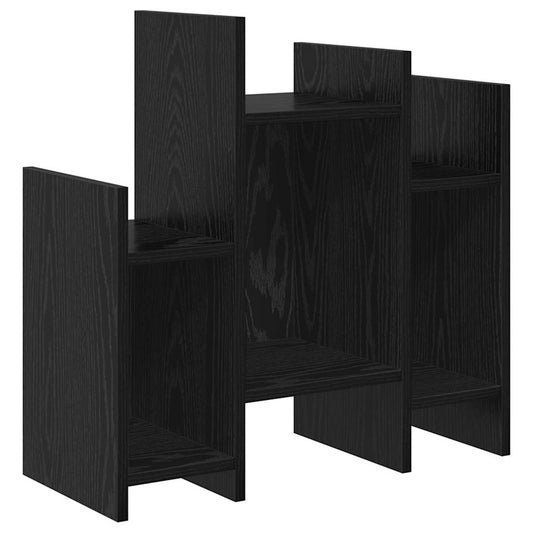 Seitenschrank Schwarz Eichen-Optik 60 x 26 x 60 cm