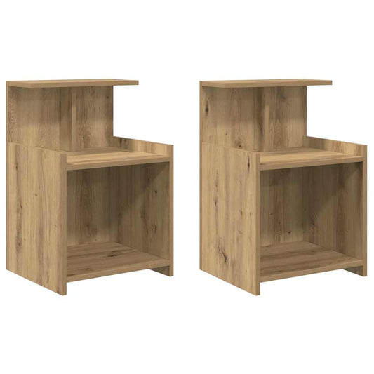 Nachttisch 2 pcs Artisan-Eiche 40 x 35 x 60 cm Holzwerkstoff