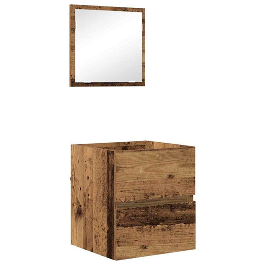 Badezimmerschrank Altholz 41 x 38,5 x 45 cm Holzwerkstoff