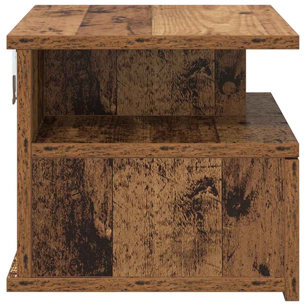 Schwebender Nachttisch Altes Holz 40x31x27 cm Extra Holz