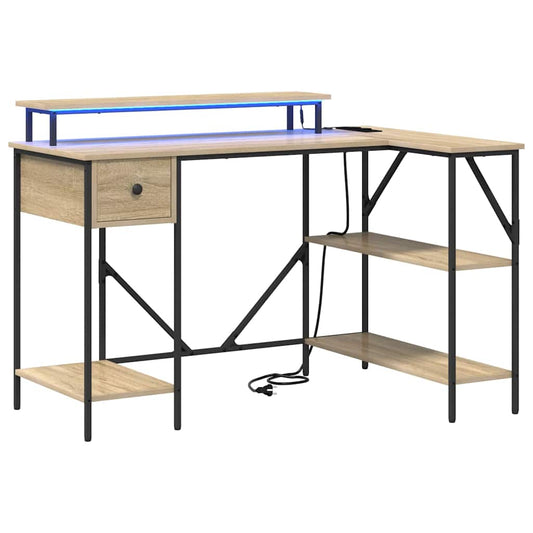 Schreibtisch Sonoma-Eiche 120 x 79 x 86,5 cm Holzwerkstoff