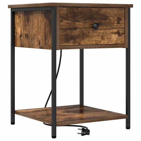 Nachttisch Geräucherte Eiche 42 x 41 x 56 cm Holzwerkstoff