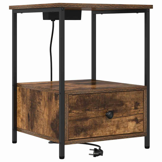 Nachttisch Geräucherte Eiche 42 x 41 x 56 cm Holzwerkstoff