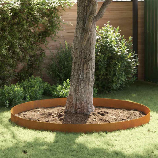 Rasenrand Rostig 450 x 20 cm Wetterfeststahl