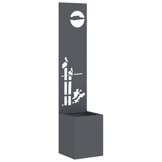 Garten Sichtschutz-Leinwand Anthrazit 32 x 140 cm