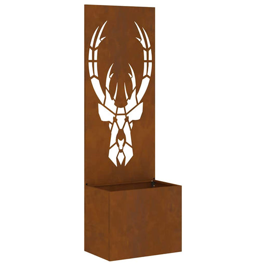 Garten Sichtschutz-Leinwand Rostig 50 x 140 cm Wetterfeststahl