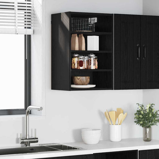 Hängeschrank Riga Schwarz Eichen-Optik 40 x 29,5 x 60 cm