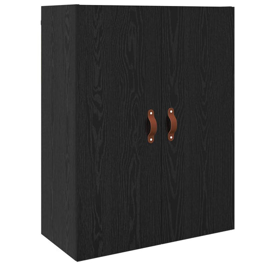 Wandschrank Schwarz 69.5 x 34 x 90 cm Holzwerkstoff