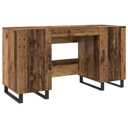 Schreibtisch mit Regal Altholz 140 x 50 x 75 cm Holzwerkstoff