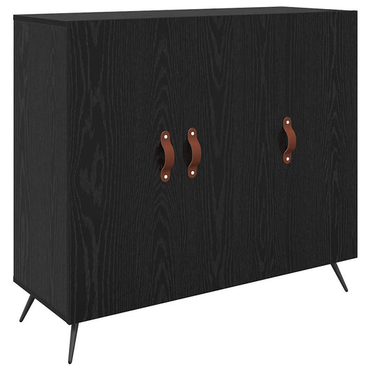 Sideboard Schwarz 90 x 34 x 80 cm Holzwerkstoff