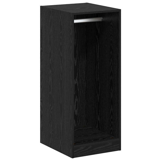 Kleiderschrank mit Regal Schwarz Eichen-Optik 41 x 48 x 102 cm