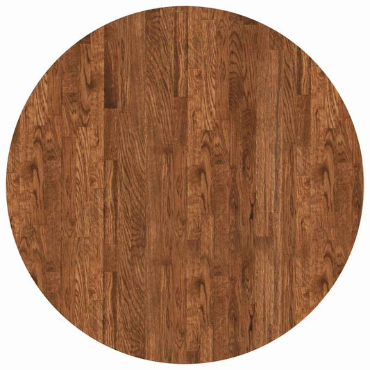Tischplatte Braun Ø 80 x 2.5 cm Massives Eichenholz
