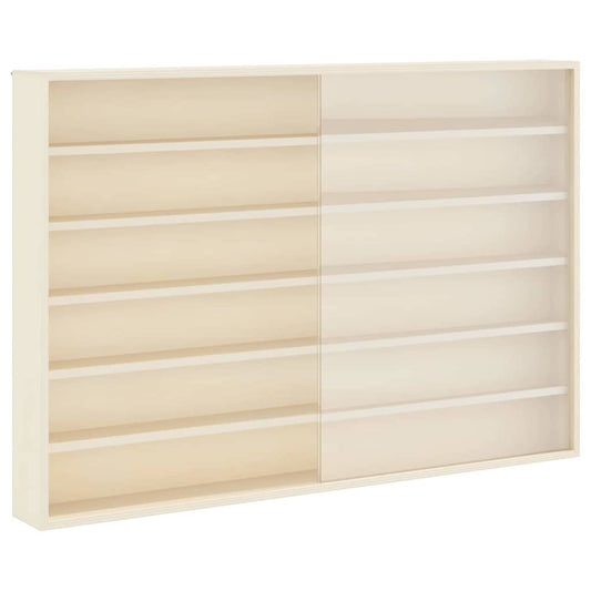 Holz-Sammelvitrine mit Regal Braun 80 x 8,5 x 54 cm Sperrholz