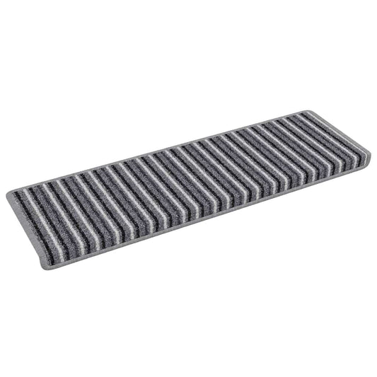 Selbstklebende Treppenschoner 15 pcs Grau 65 x 21 x 4 cm