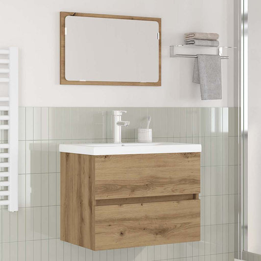 Badezimmermöbel Set 3 pcs Artisan-Eiche 60 x 38.5 x 45 cm
