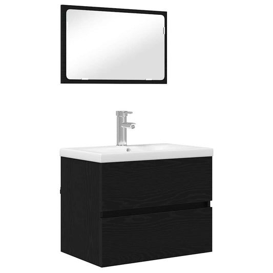 Badezimmermöbel Set 3 pcs Artisan-Eiche 60 x 38.5 x 45 cm