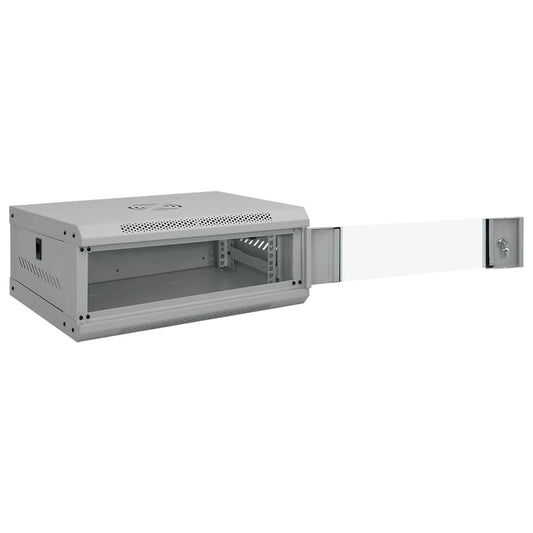 Netzwerkschrank mit Speicher Grau 53 x 45 x 21 cm Stahl