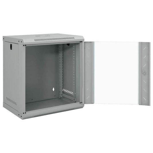 Netzwerkschrank mit Speicher Grau 53 x 45 x 60 cm Stahl