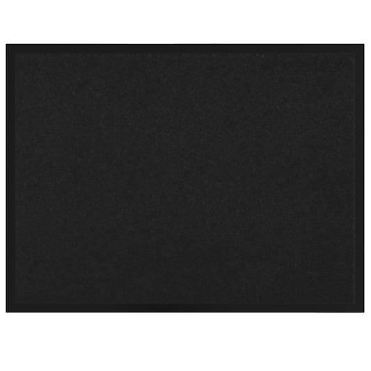 Fußmatte Schwarz 60 x 80 cm Teddystoff