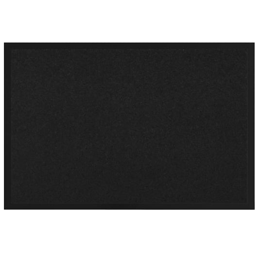 Fußmatte Schwarz 80 x 120 cm Teddystoff
