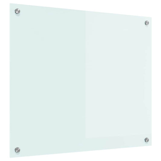 Küchenrückwand Weiß 70 x 60 cm Gehärtetes Glas