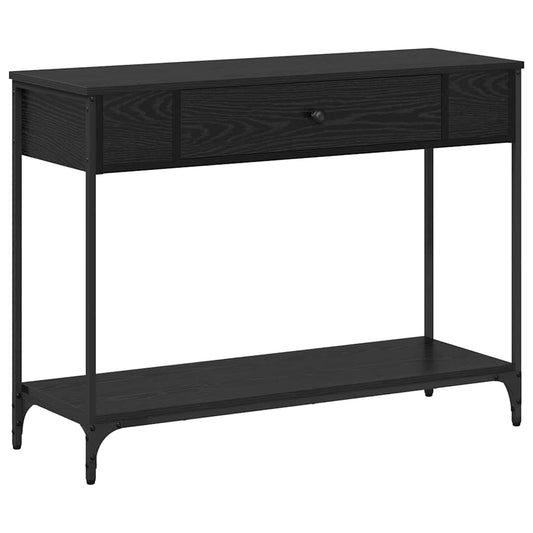 Konsolentisch Sonstiges Schwarz Eichen-Optik 100 x 34.5 x 75 cm