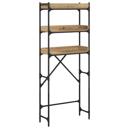 Waschmaschinenregal mit Regal 67 x 25 x 163 cm Holzwerkstoff