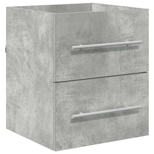 Waschbeckenunterschrank Beton Grau 38,5 x 41 x 48 cm