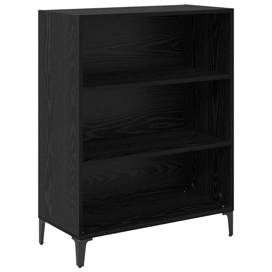 Sideboard Schwarz Eichen-Optik 69,5 x 32,5 x 90 cm