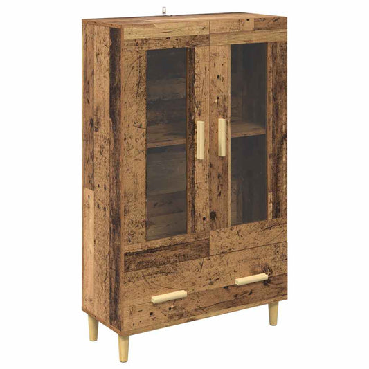 Highboard mit Schubladen Altholz 70 x 31 x 115 cm Holzwerkstoff