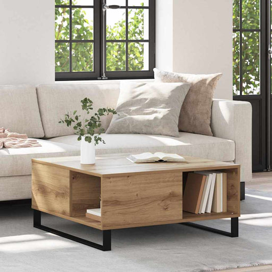 Couchtisch Artisan-Eiche 80 x 80 x 36.5 cm Holzwerkstoff