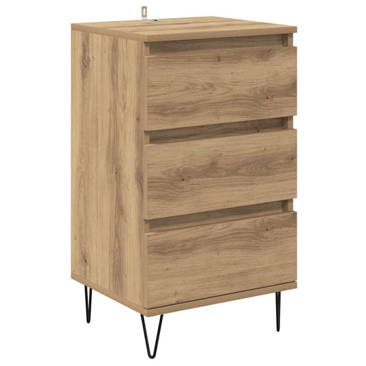 Sideboard Artisan-Eiche 40 x 35 x 70 cm Verbundholz und Eisen