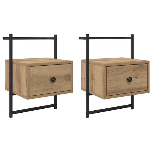 Nachttisch 2 pcs Artisan-Eiche 35 x 30 x 51 cm Holzwerkstoff