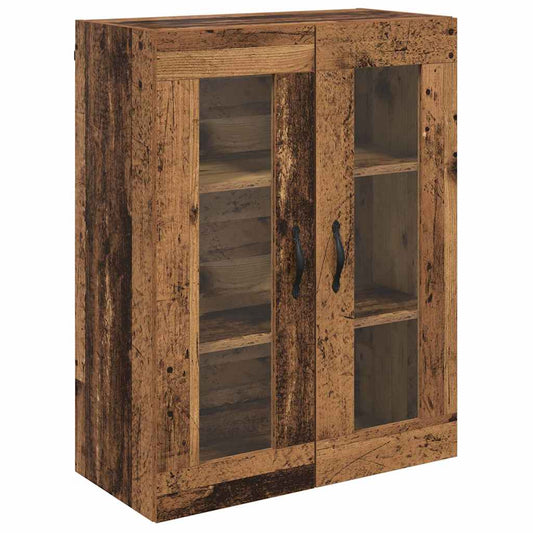 Wandschrank Altholz 69,5 x 34 x 90 cm Engineered Wood und Glas