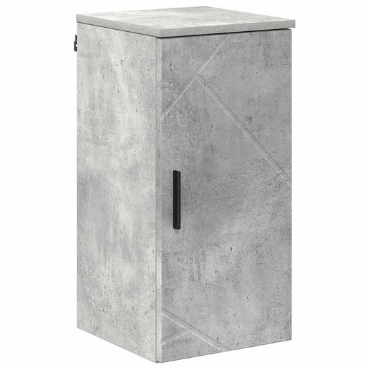 Badezimmerschrank Wandmontiert Beton Grau 30 x 31,5 x 61 cm