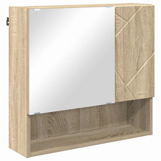 Spiegelschrank Sonoma-Eiche 59 x 17 x 55 cm Holzwerkstoff