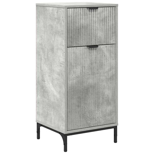 Badezimmerschrank mit Schubladen Beton Grau 39,5 x 36 x 88 cm
