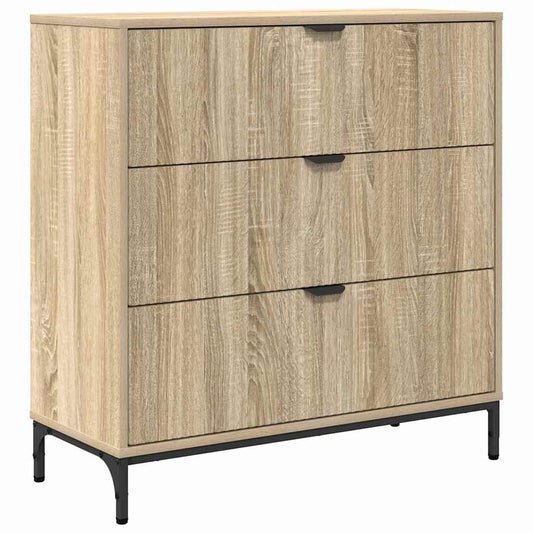 Sideboard Sonoma-Eiche 79,5 x 33 x 82 cm Holzwerkstoff