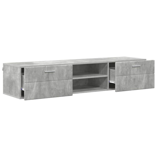 Holzschrank Beton Grau 150 x 39 x 30 cm Holzwerkstoff
