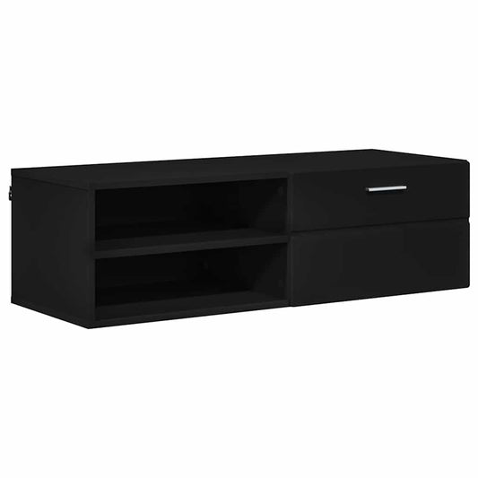 Holzschrank Schwarz 100,5 x 39 x 30 cm Holzwerkstoff