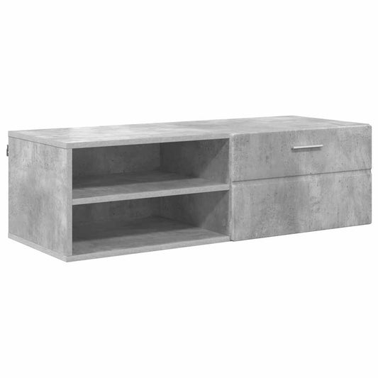Holzschrank Beton Grau 100,5 x 39 x 30 cm Holzwerkstoff