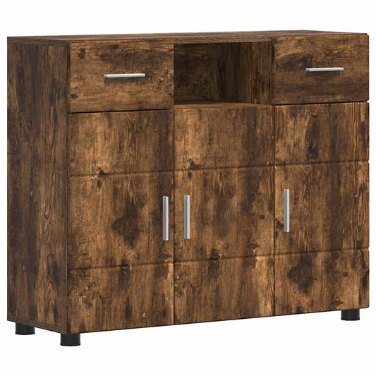 Sideboard Räuchereiche 88,5 x 30,5 x 73 cm Holzwerkstoff