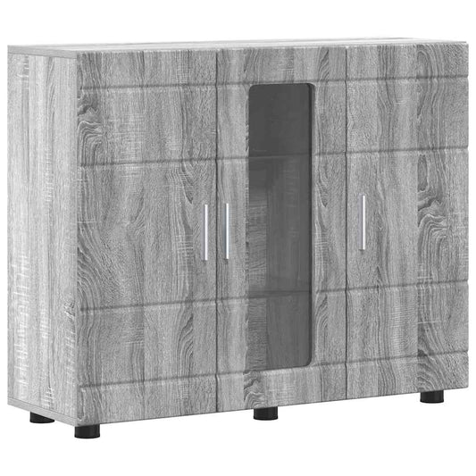 Sideboard mit Tür Grau Sonoma 55,5 x 29 x 100 cm Holzwerkstoff