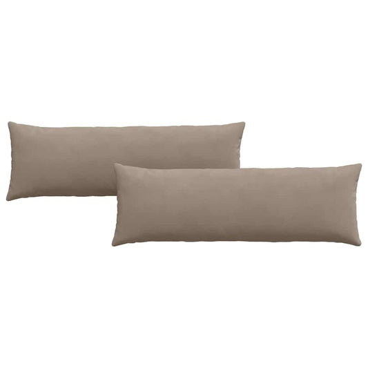 Sofakissen 2 pcs Taupe 120 x 40 cm Stoff