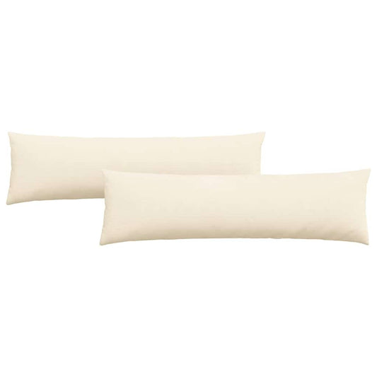 Sofakissen 2 pcs Creme 145 x 40 cm Cordstoff